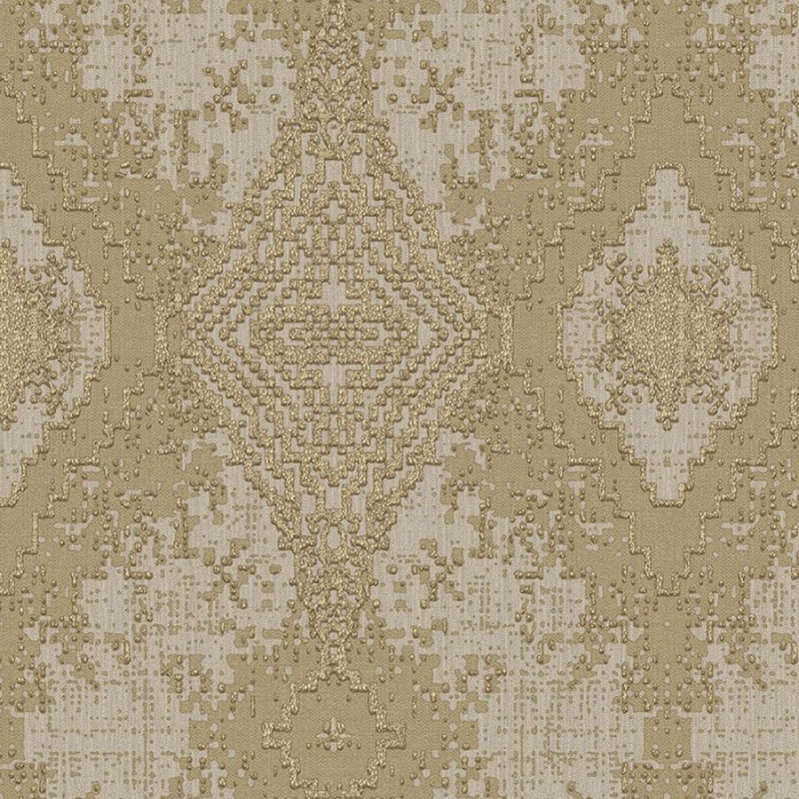 Luxusní zlato-hnědá geometrická vliesová tapeta na zeď, 47725, Eterna, Parato Luxusní zlato-hnědá geometrická vliesová tapeta na zeď, 47725, Eterna, Parato
