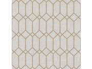 Šedo-béžová geometrická vliesová tapeta na zeď, 21121, Cvlto, Cristiana Masi by Parato