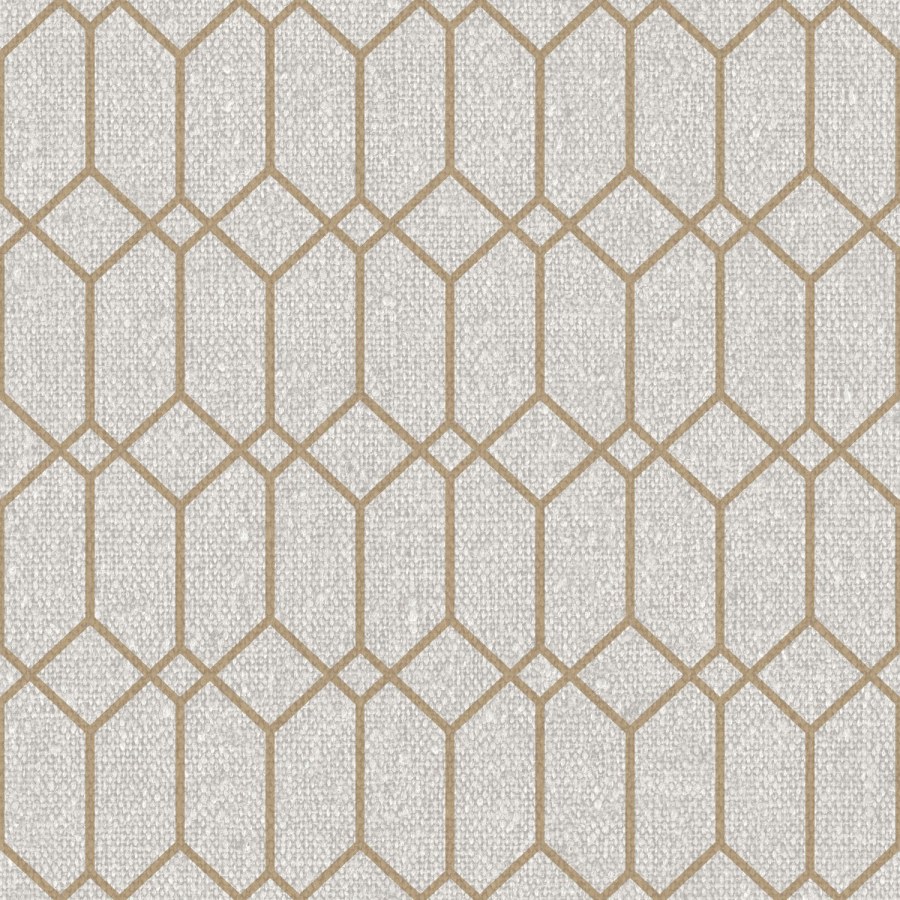 Šedo-béžová geometrická vliesová tapeta na zeď, 21121, Cvlto, Cristiana Masi by Parato - Vliesové tapety
