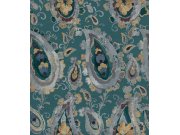 Vliesová tapeta na zeď, ornamenty, tyrkysová, 39017, Arché, Cristiana Masi by Parato