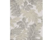 Šedo-béžová vliesová tapeta s listy, 28817, Thema, Cristiana Masi by Parato Tapety Yara - Parato by Cristiana Masi