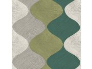 Zelená geometrická vliesová tapeta na zeď, 21115, Cvlto, Cristiana Masi by Parato