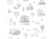 Dětská vliesová tapeta s autíčky, 133-1, Sambori, ICH Wallcoverings