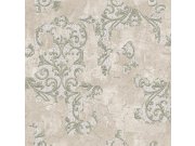 Luxusní béžovo-zelená zámecká vliesová tapeta na zeď, 47707, Eterna, Parato