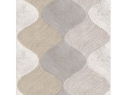 Šedo-béžová geometrická vliesová tapeta na zeď, 21111, Cvlto, Cristiana Masi by Parato