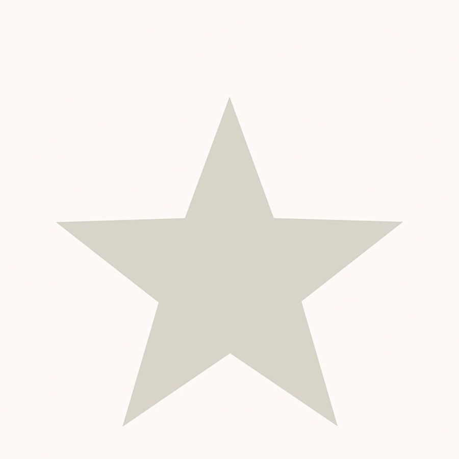 Bílo-béžová vliesová tapeta na zeď, hvězda, 16643, Friends & Coffee, Cristiana Masi by Parato - Vliesové tapety