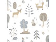 Dětská vliesová tapeta na zeď, zvířátka, rostliny, 14803, Happy, Parato