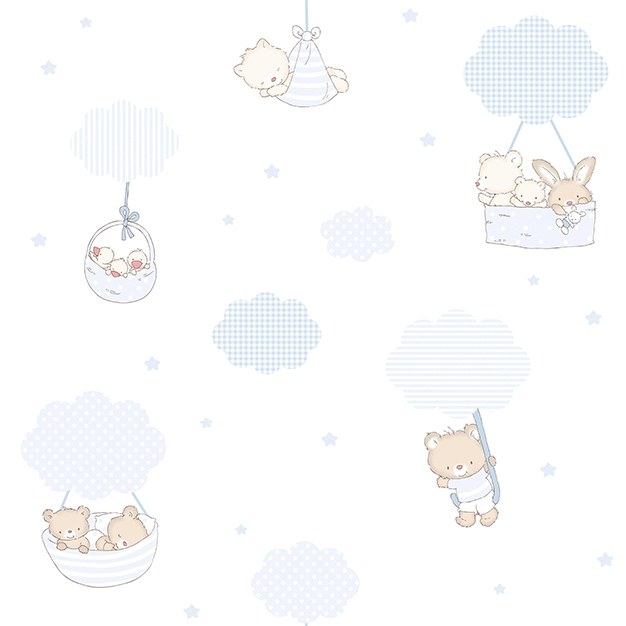 Dětská papírová tapeta se zvířátky, 580-1, Treboli, Ichwallcoverings - Papírové tapety