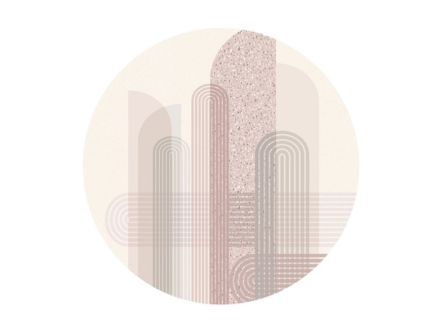 Luxusní kruhová tapeta o průměru 145 cm, 300333 Circles, BN Walls - Vliesové tapety