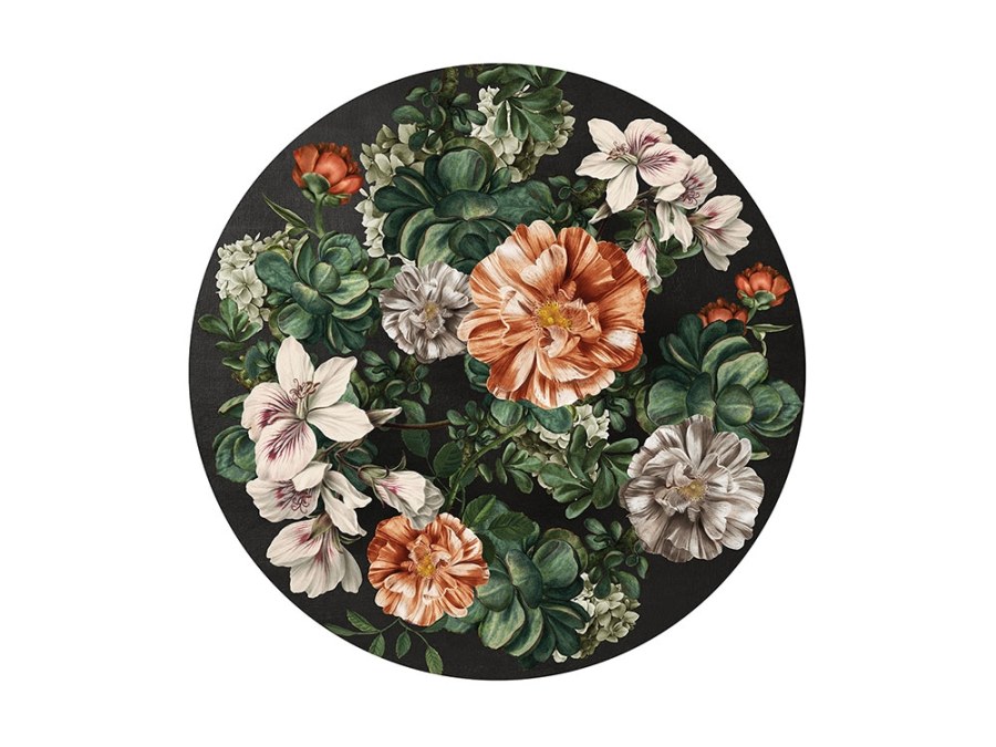 Luxusní kruhová tapeta Květy o průměru 145 cm, 300339 Circles, BN Walls