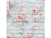 Tapety Yara Tapety na zeď - Vliesová tapeta Cihly, květiny, L78101, Escapade, Ugépa Vliesová tapeta Cihly, květiny, L78101, Escapade, Ugépa