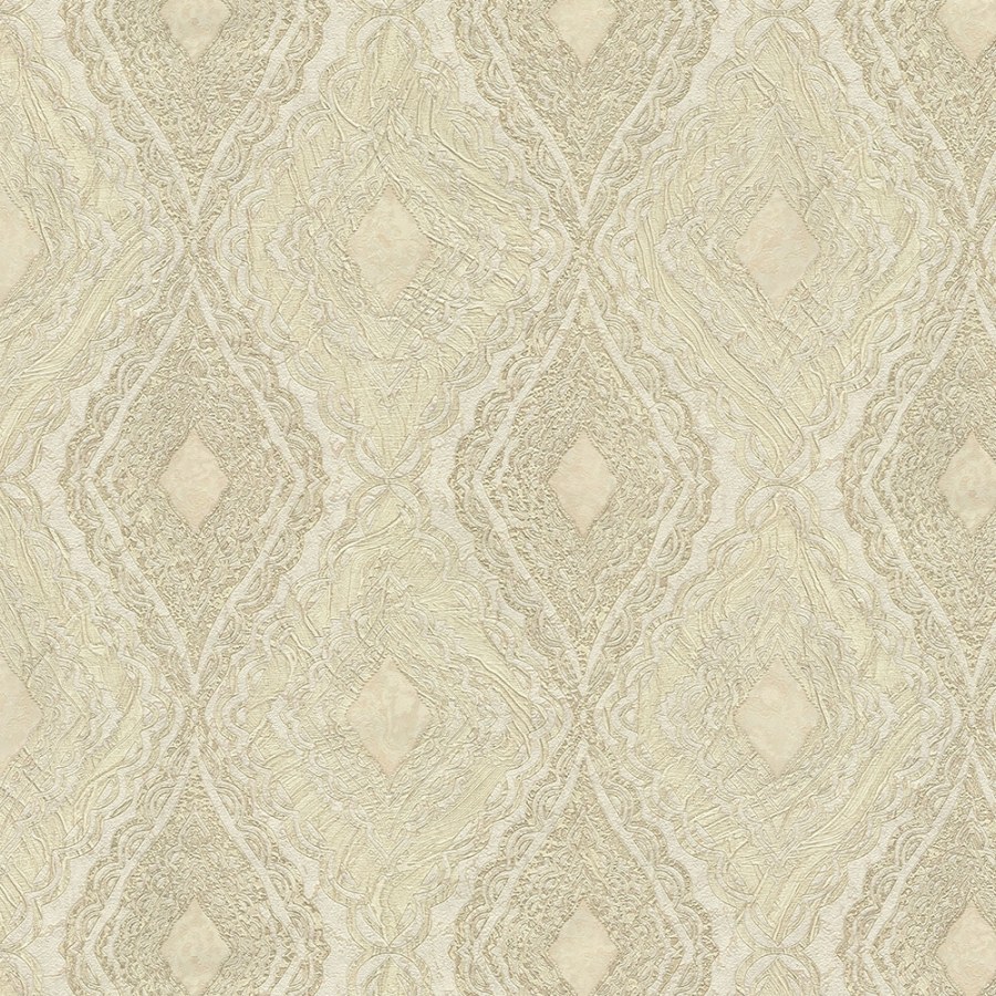 Luxusní vliesová tapeta s vinylovým povrchem 97106, geometrický vzor, Terra, Emiliana Parati - Tapety na zeď