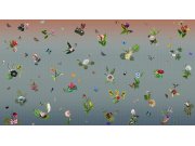 Vliesová obrazová tapeta 200288, Digital-Ikebana blue, 480 x 280 cm, Dimensions, BN Walls