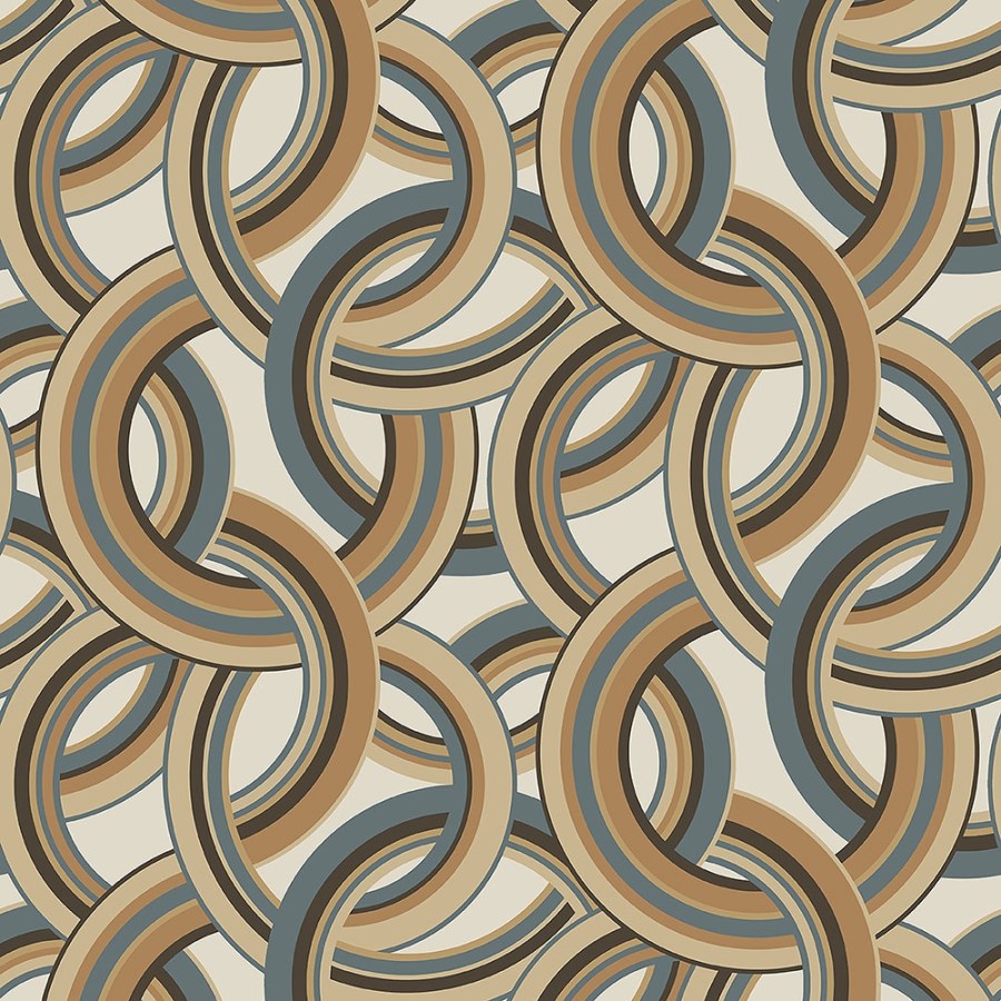 Vliesová geometrická 3D tapeta na zeď BO23020, Diva, Bohème, Decoprint - Tapety na zeď