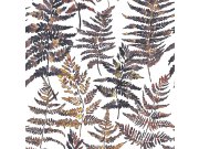 Luxusní vliesová tapeta, Listy kapradin, EE22543, Fern, Essentials, Decoprint
