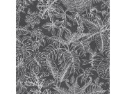 Luxusní vliesová tapeta na zeď, listy, EE22548, Essentials, Decoprint