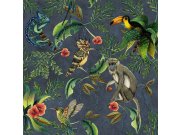 Luxusní vliesová tapeta EE22535, Opice, tukani, tropický prales, Essentials, Decoprint