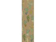 Vliesová obrazová tapeta na zeď, khaki, květiny, DGJOY1021-300, Joy, Masureel