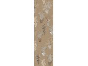 Vliesová obrazová tapeta na zeď, hnědo-béžová, květiny, DGJOY1011-300, Joy, Masureel