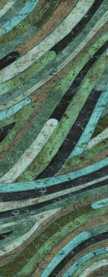 Geometrická vliesová obrazová tapeta na zeď, zelená, DGROC2021-300, Rock, Masureel Geometrická vliesová obrazová tapeta na zeď, zelená, DGROC2021-300, Rock, Masureel