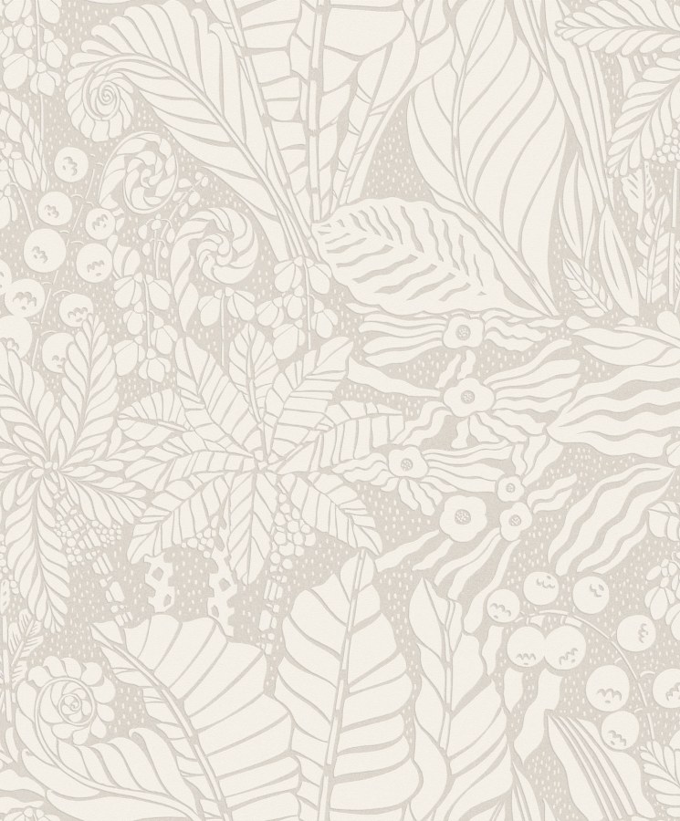 Krémová vliesová tapeta na zeď, listy, YSA103, Mysa, Khroma by Masuree - Vliesové tapety