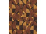 Tapety Yara Tapety dle materiálu Vliesové tapety - Vínovo-zlatá geometrická vliesová tapeta na zeď, SPI003, Spirit of Nature, Khroma by Masureel Vínovo-zlatá geometrická vliesová tapeta na zeď, SPI003, Spirit of Nature, Khroma by Masureel