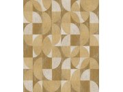 Hnědo-béžová geometrická vliesová tapeta na zeď, SPI002, Spirit of Nature, Khroma by Masureel