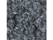 Černá geometrická mramorovaná tapeta na zeď, M69930, Splendor, Zambaiti Parati