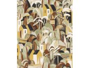 Vliesová tapeta na zeď, krajina s domečky, ILA003, Aquila, Khroma by Masureel