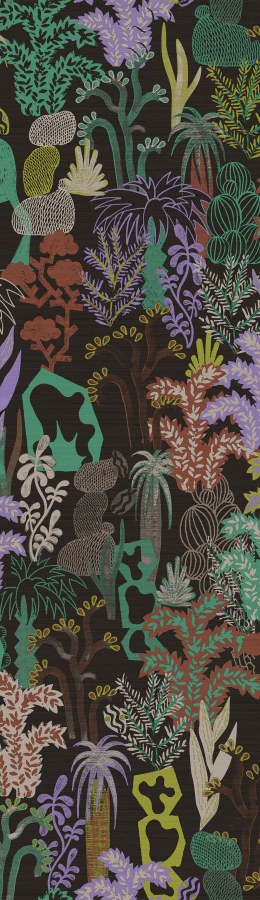 Vliesová obrazová tapeta na zeď, černá, rostliny, DGJOY3022-300, Joy, Masureel - Vliesové tapety