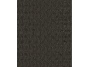 Černá geometrická vliesová tapeta na zeď, ZEN405, Zen, Zoom by Masureel