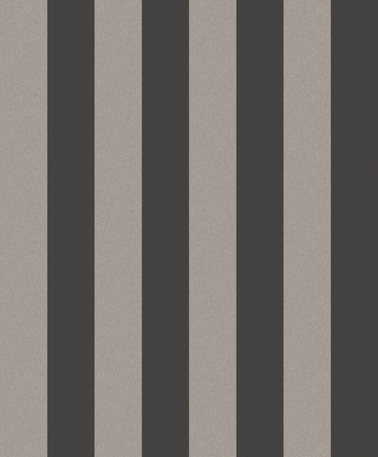 Černo-stříbrná vliesová tapeta s pruhy, OTH404, Othello, Zoom by Masureel - Vliesové tapety