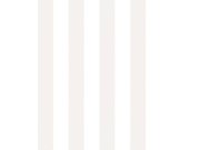Bílá vliesová tapeta s pruhy, OTH402, Othello, Zoom by Masureel