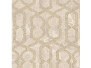 Luxusní geometrická zlato-béžová tapeta na zeď, M69924, Splendor, Zambaiti Parati