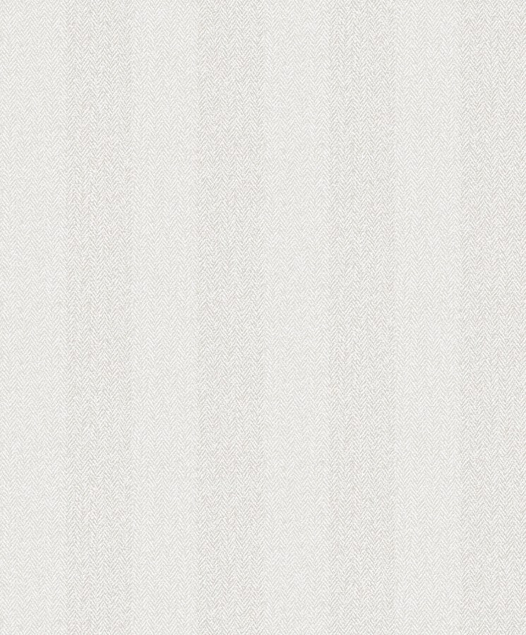 Bílá vliesová tapeta na zeď, imitace tvídové pruhované látky, ILA602, Aquila, Khroma by Masureel - Vliesové tapety