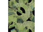 Zelená geometrická vliesová tapeta na zeď, SPI602, Spirit of Nature, Khroma by Masureel