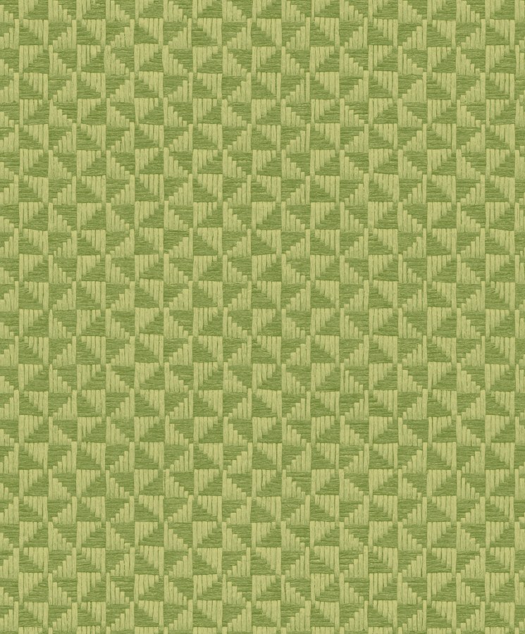 Zelená geometrická vliesová tapeta na zeď, ZEN304, Zen, Zoom by Masureel - Vliesové tapety