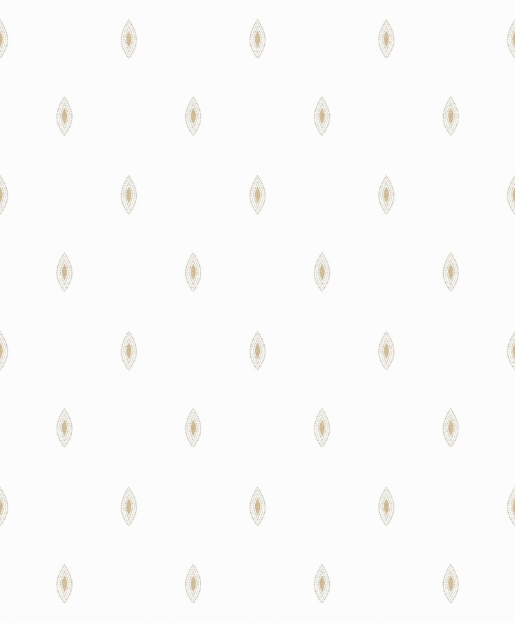 Bílo-zlatá vliesová tapeta na zeď, OTH301, Othello, Zoom by Masureel - Vliesové tapety