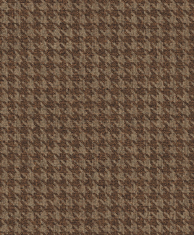 Tapety Yara - Tapety dle materiálu - Vliesové tapety - Hnědá vliesová tapeta na zeď, imitace látky, vzor kohoutí stopa, ILA502, Aquila, Khroma by Masureel Hnědá vliesová tapeta na zeď, imitace látky, vzor kohoutí stopa, ILA502, Aquila, Khroma by Masureel - Vliesové tapety