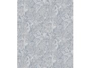 Modrá vliesová tapeta s květinami a listy, SUM506, Summer, Khroma by Masureel