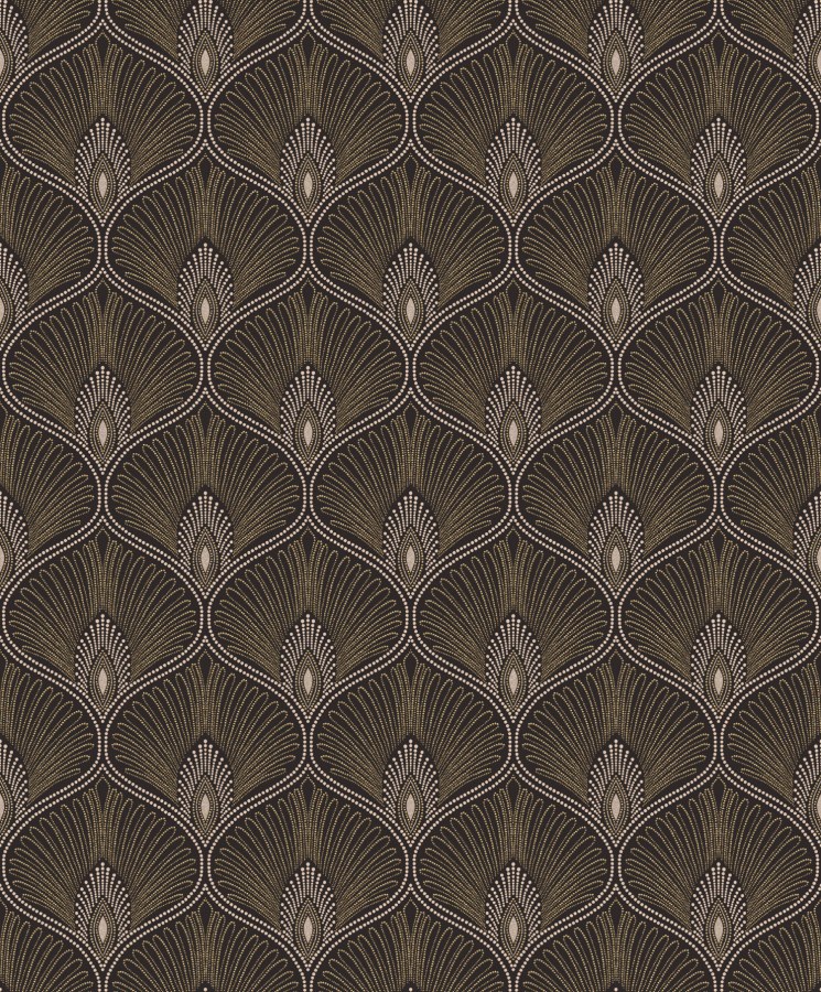 Černá zámecká vliesová tapeta na zeď, OTH202, Othello, Zoom by Masureel - Vliesové tapety