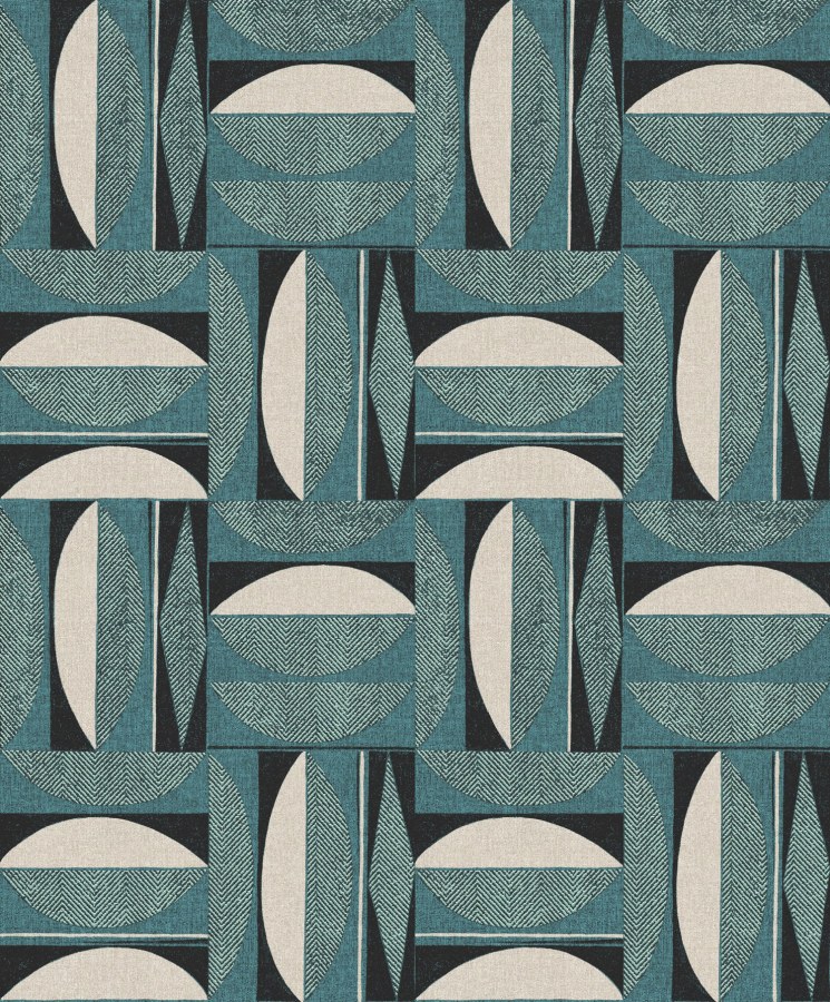 Retro geometrická vliesová tapeta na zeď, ILA301, Aquila, Khroma by Masureel - Vliesové tapety