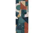 Grafická vliesová obrazová tapeta na zeď, zeleno-hnědá, DGROC1023-260, Rock, Masureel