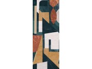 Grafická vliesová obrazová tapeta na zeď, zeleno-hnědá, DGROC1022-300, Rock, Masureel