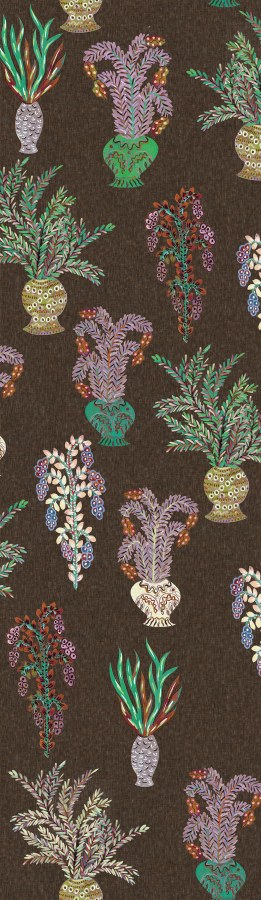 Vliesová obrazová tapeta na zeď, hnědá, květiny, DGJOY1032-300, Joy, Masureel - Vliesové tapety