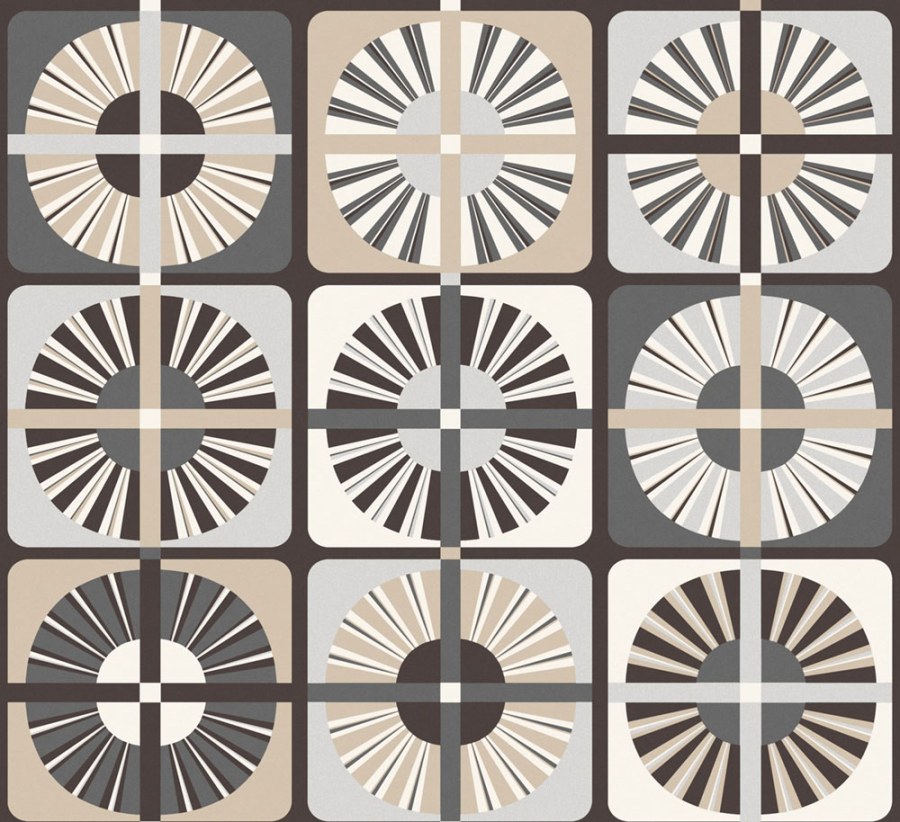 Vliesová tapeta na zeď, šedo-béžová, retro, ROC401, Rock, Masureel Vliesová tapeta na zeď, šedo-béžová, retro, ROC401, Rock, Masureel