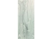 Šedo-modrá vliesová fototapeta na zeď, Listy, stromy, DG3MOE1022, Wall Designs III, Khroma by Masureel