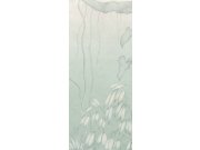 Šedo-modrá vliesová fototapeta na zeď, Listy, stromy, DG3MOE1021, Wall Designs III, Khroma by Masureel