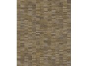 Hnědo-šedá geometrická vliesová tapeta na zeď, SPI202, Spirit of Nature, Khroma by Masureel