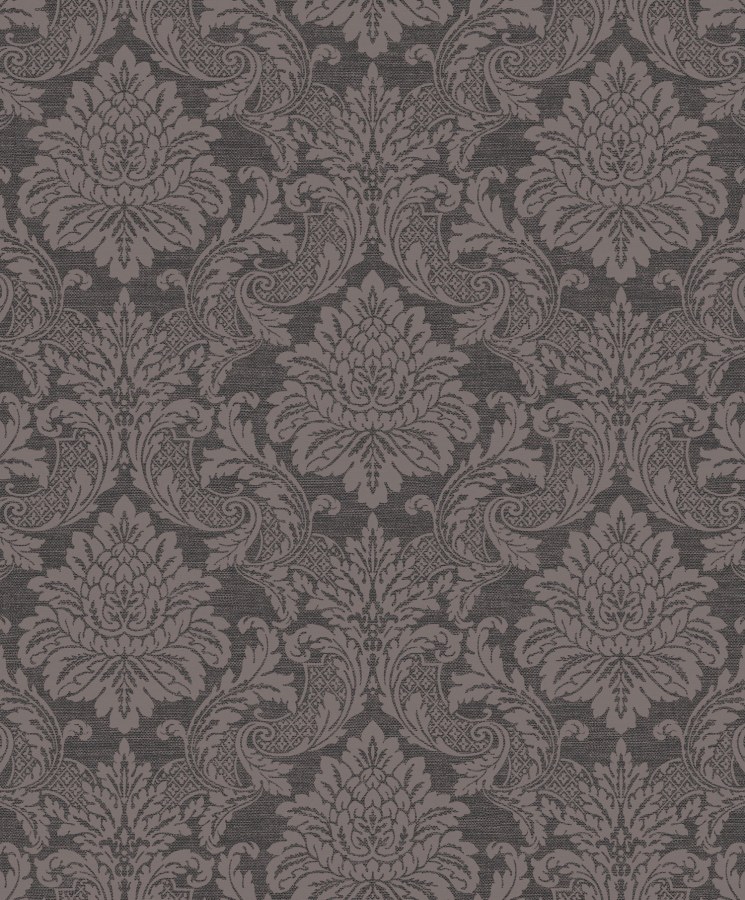 Tapety Yara - Tapety dle materiálu - Vliesové tapety - Černá vliesová tapeta se zámeckým vzorem, OTH004, Othello, Zoom by Masureel Černá vliesová tapeta se zámeckým vzorem, OTH004, Othello, Zoom by Masureel - Vliesové tapety